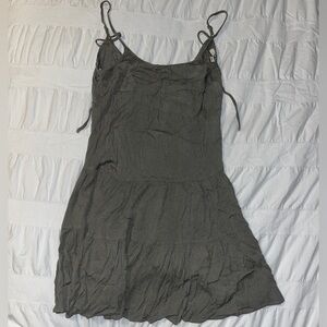 Ya los ángeles green mini tank dress